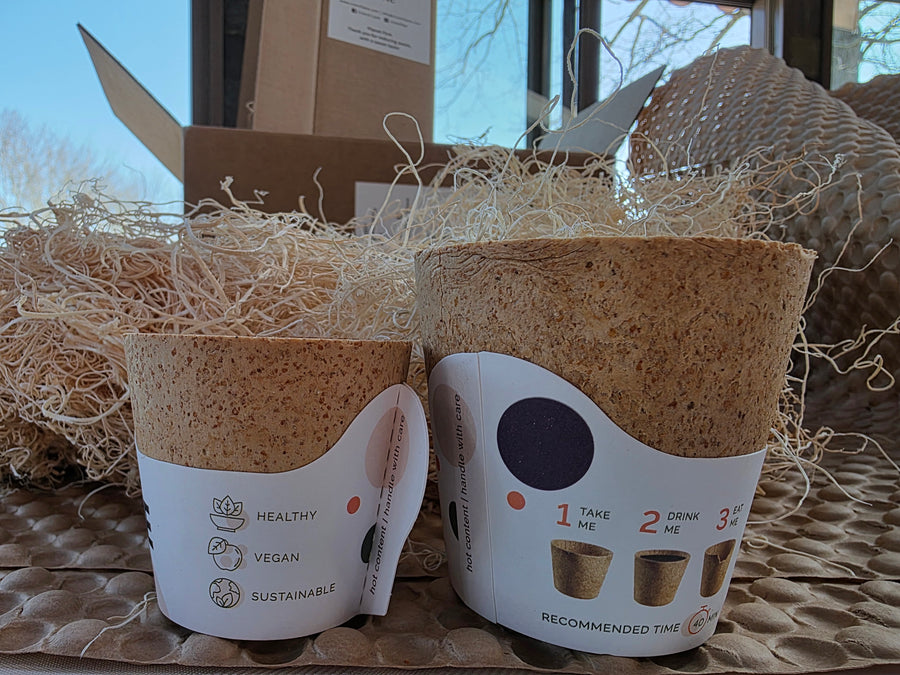 Edible Espresso Cups 3oz | Eco-Friendly & Biodegradable by Crunch Lane